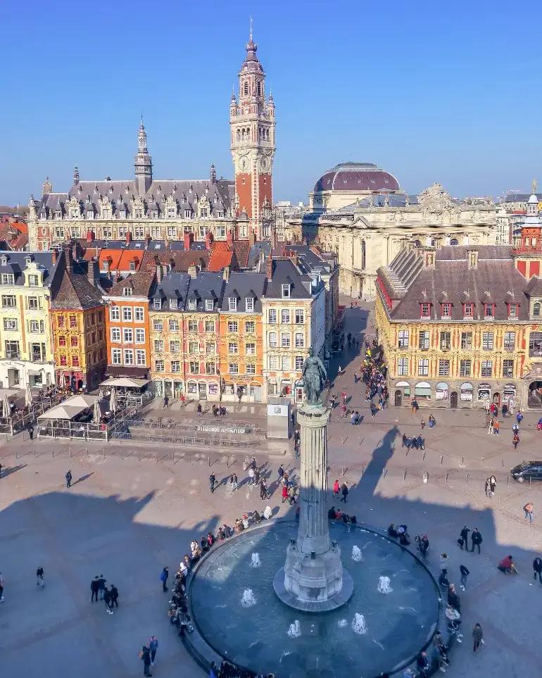 Lille Stadtansicht von oben