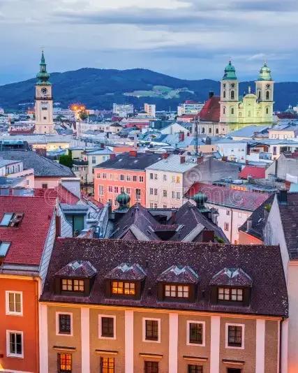The city view of the part of Austria