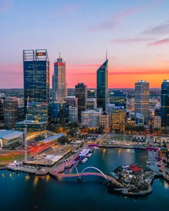 Perth view from sky