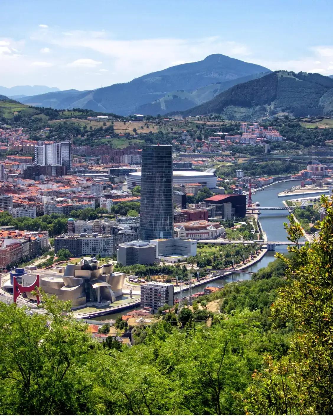 Bilbao vista desde el cielo