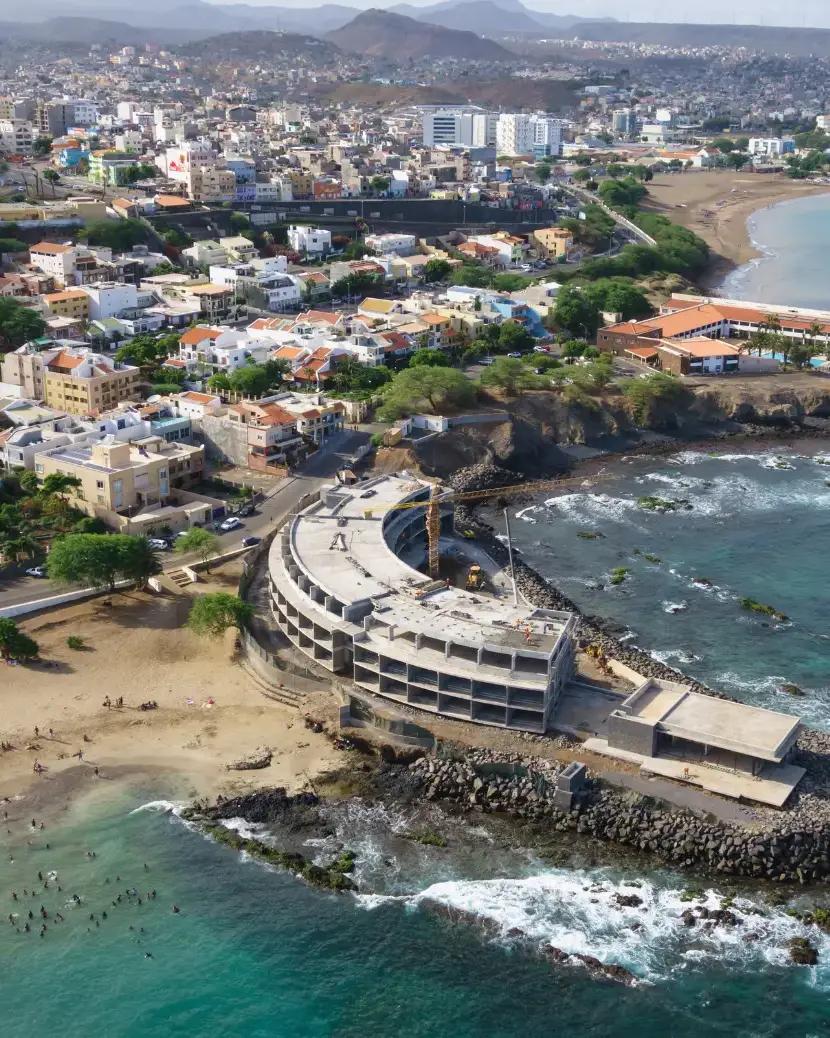 Praia view from sky
