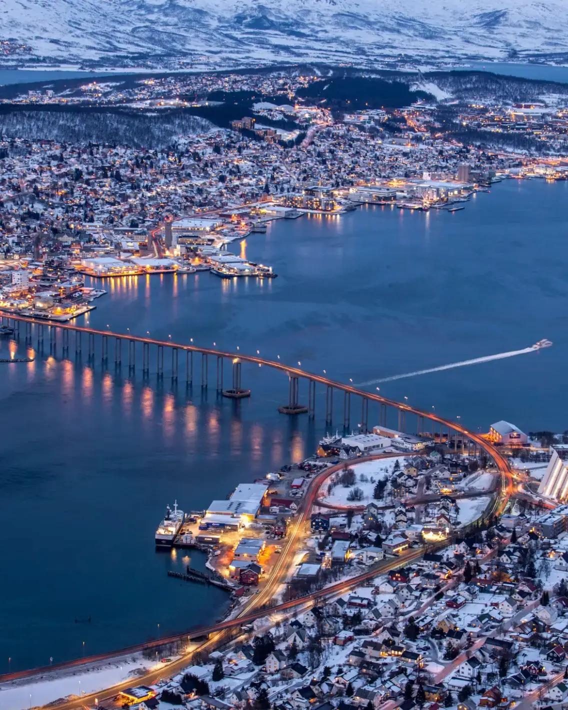 Tromso Blick vom Himmel