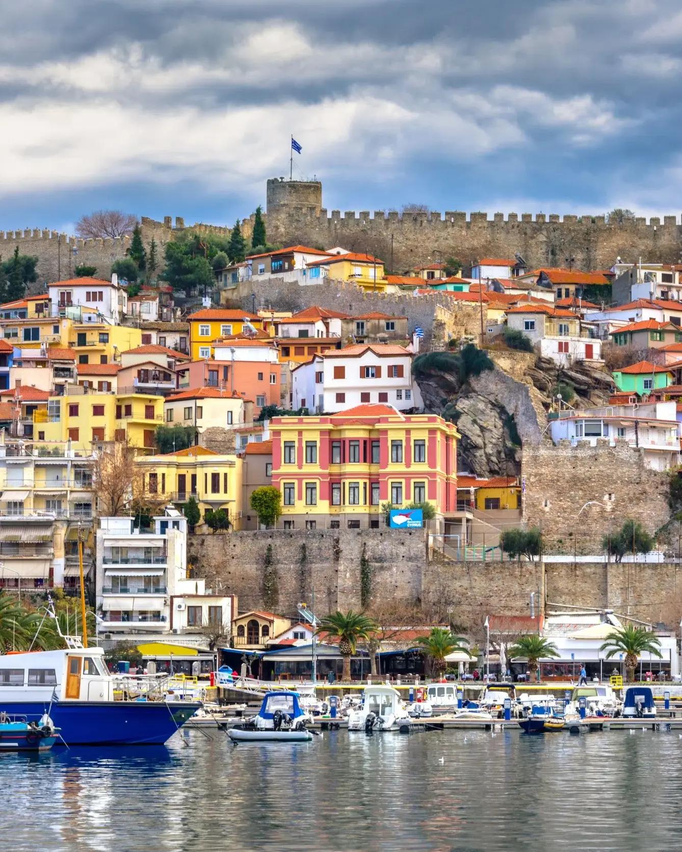 La ville de Kavala, en Grèce