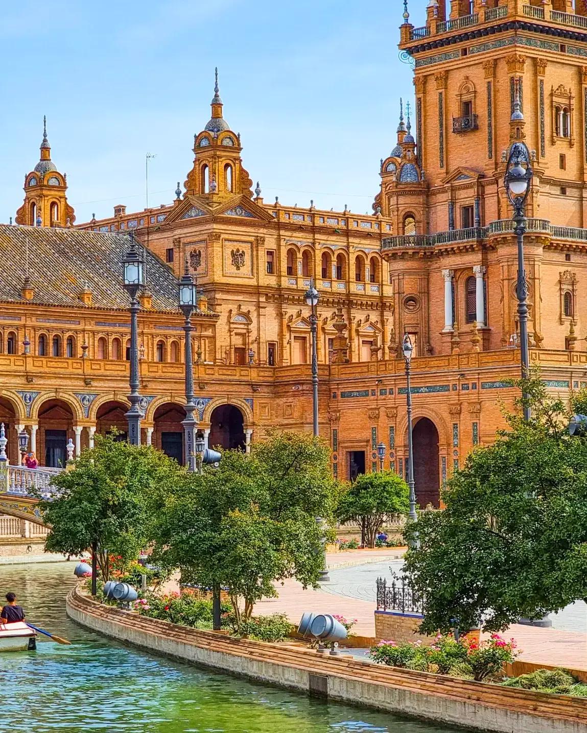Ansicht des Denkmals von Sevilla