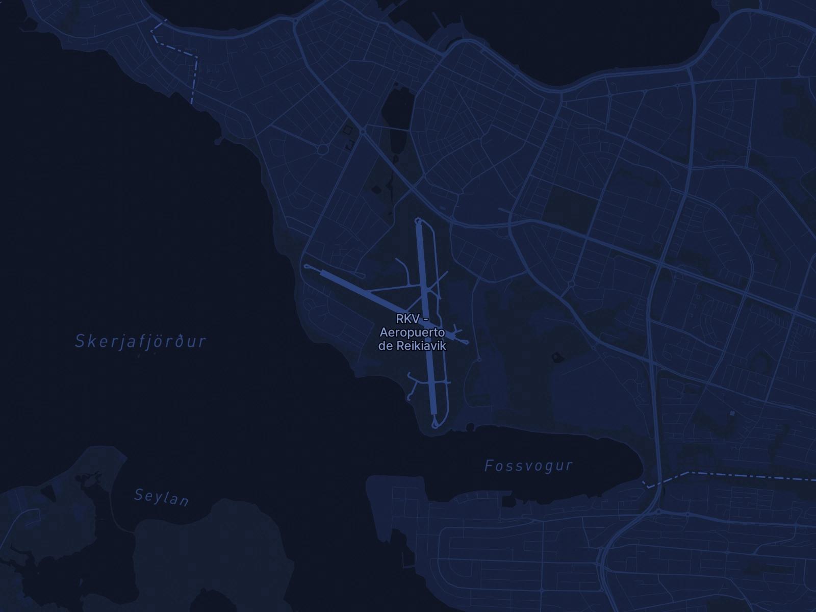Alquiler de jet privado al aeropuerto Reykjavik (RKV/BIRK) en Islandia - Servicios de Simply Jet