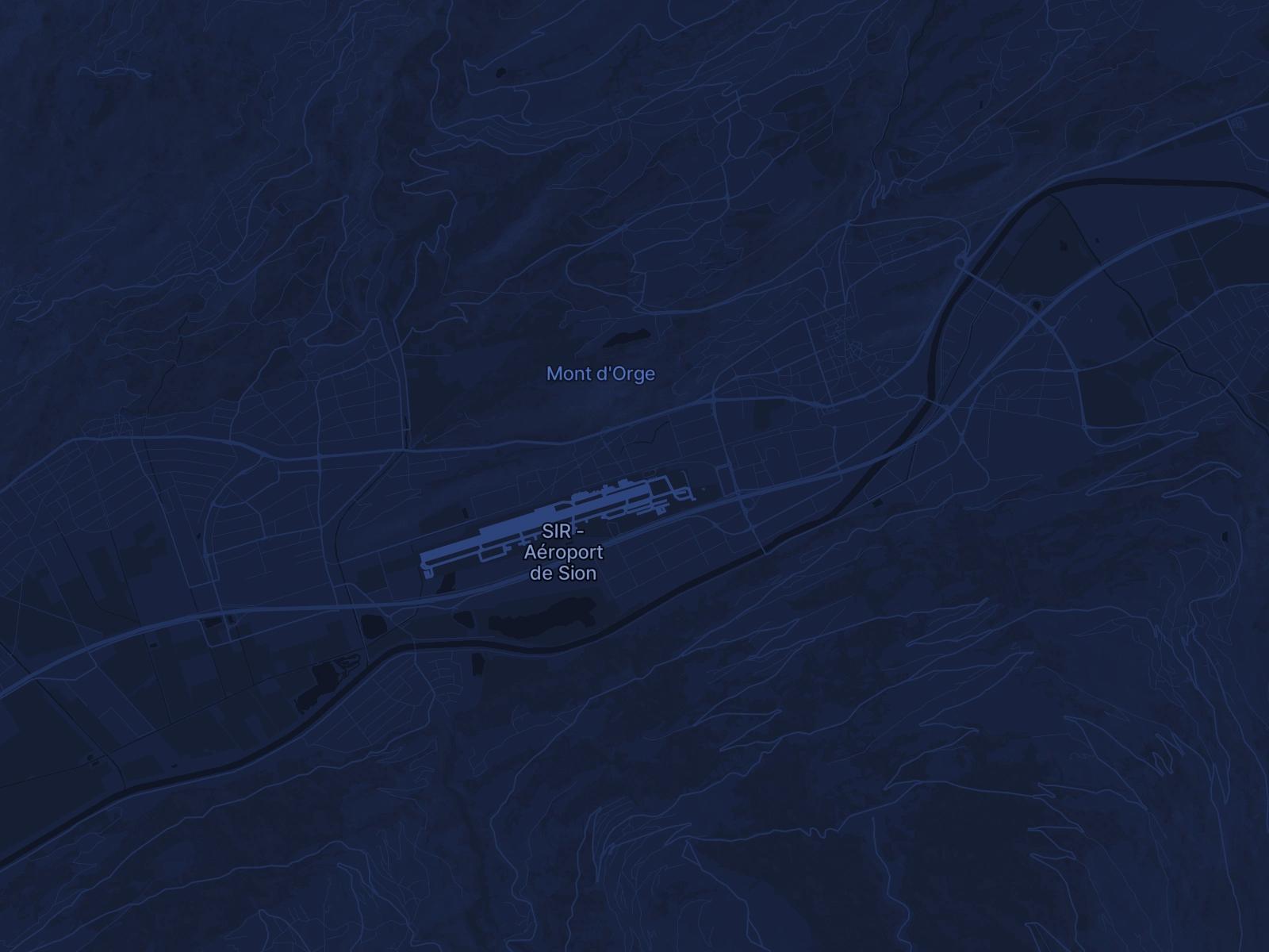 Location de jet privé à l'aéroport Aéroport de Sion (SIR/LSGS) en Suisse - Services Simply Jet