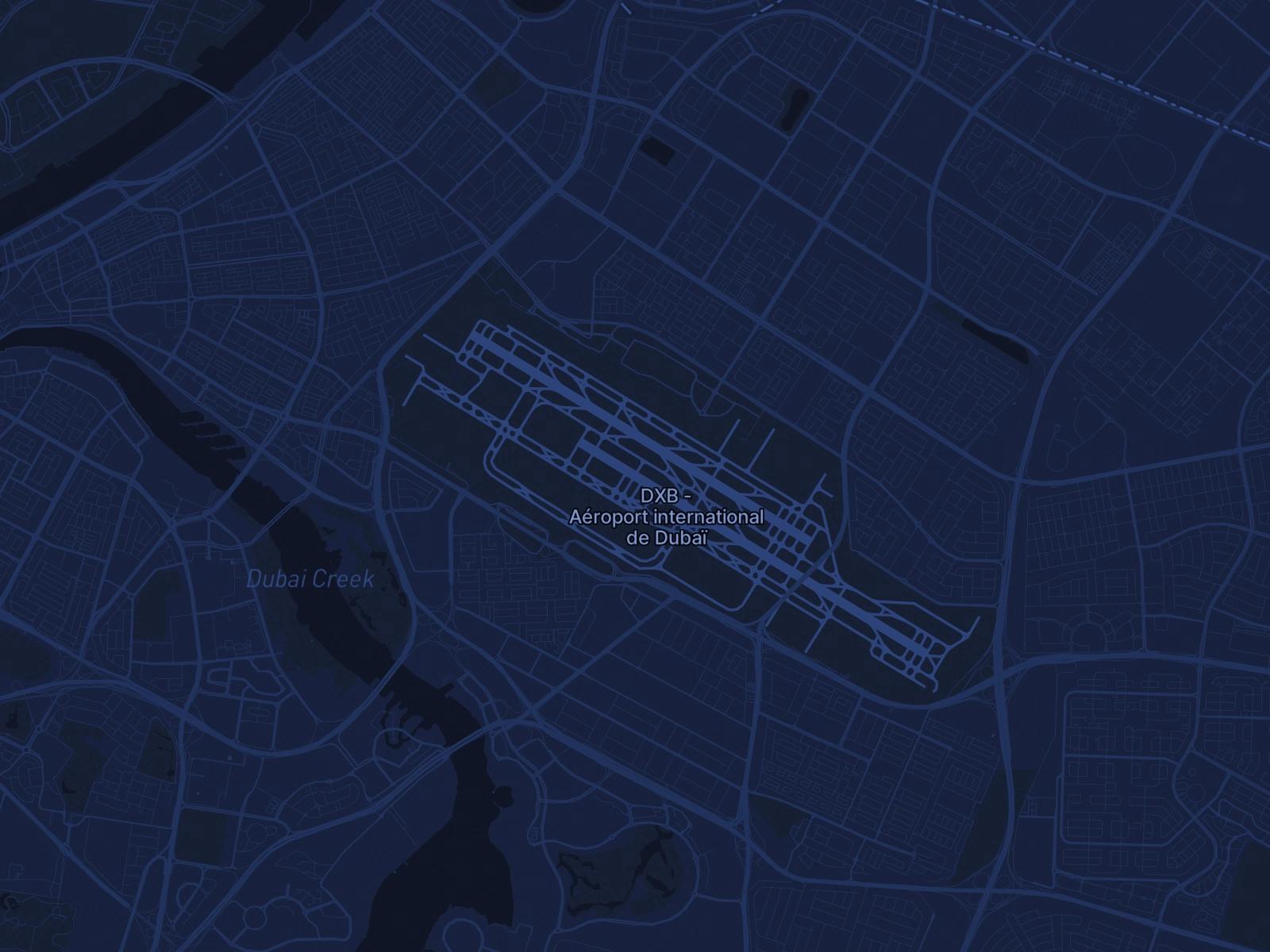 Location de jet privé à l'aéroport Aéroport international de Dubaï (DXB/OMDB) en Émirats arabes unis - Services Simply Jet