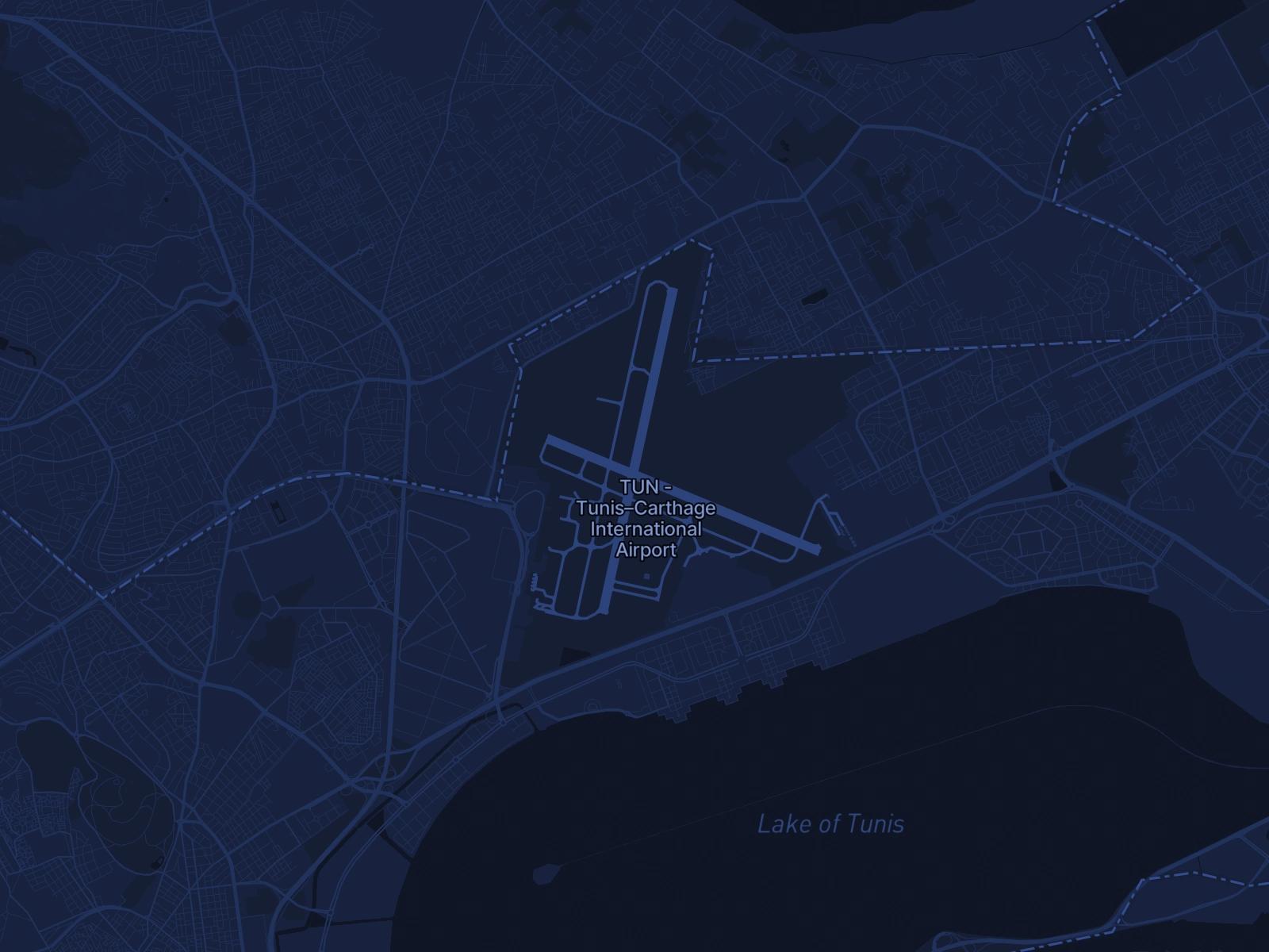 Private jet charter to Tunis Carthage Intl. Airport Airport (TUN/DTTA) in Tunisia - Simply Jet services