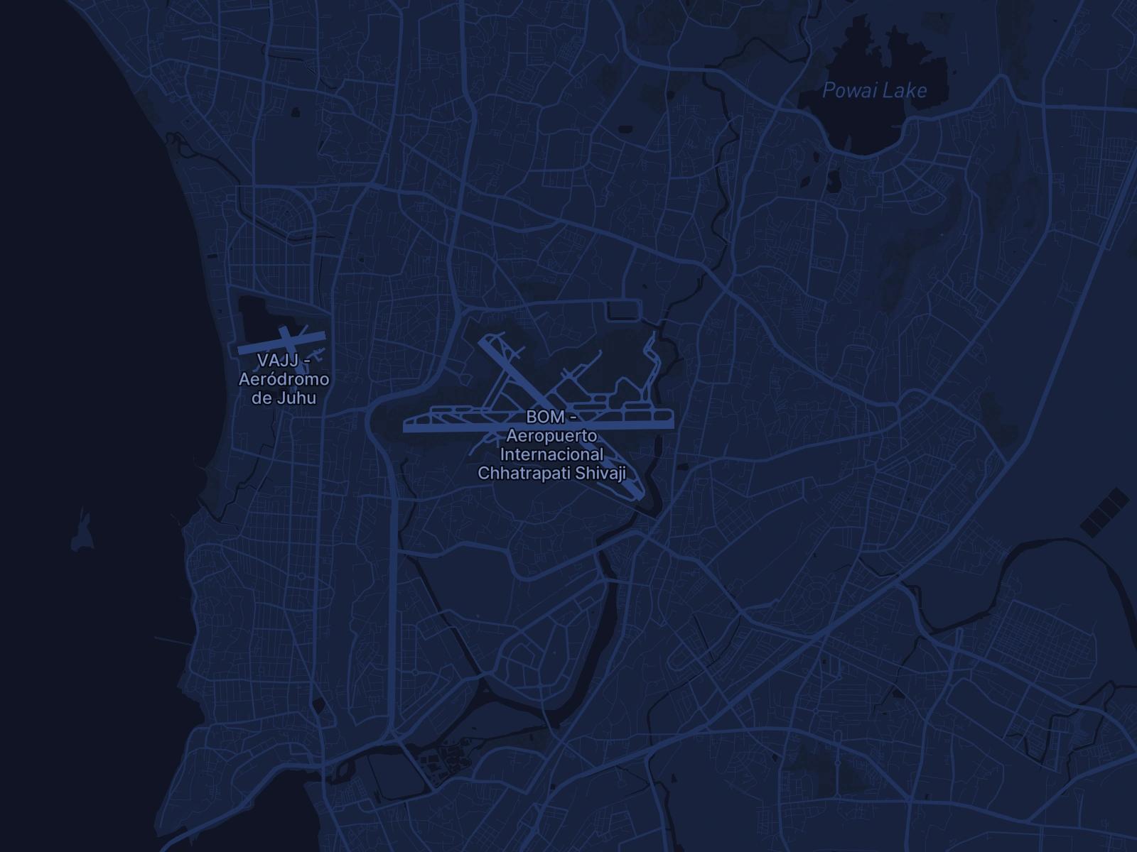 Alquiler de jet privado al aeropuerto Mumbai Chhatrapati Shivaji Intl (BOM/VABB) en India - Servicios de Simply Jet