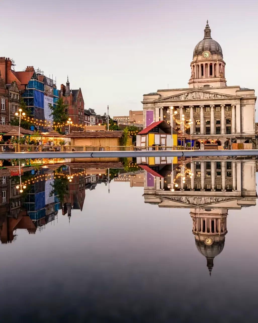 Schöner Ort im Stadtzentrum von Nottingham