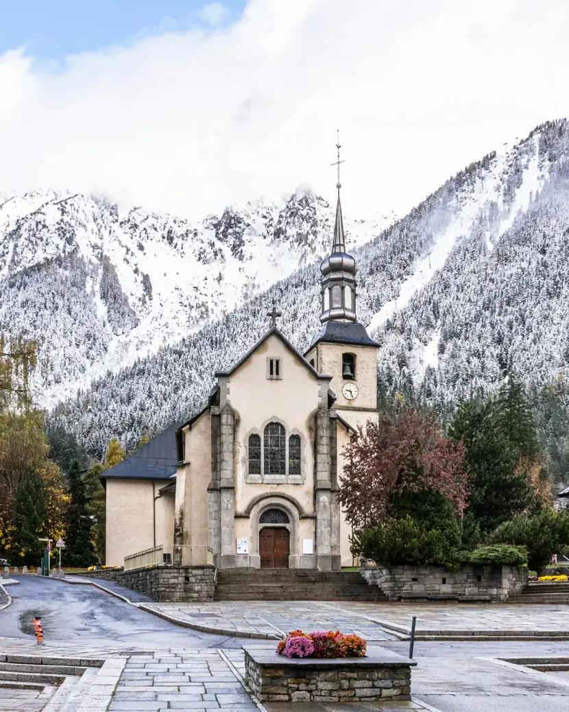 chamonix city view