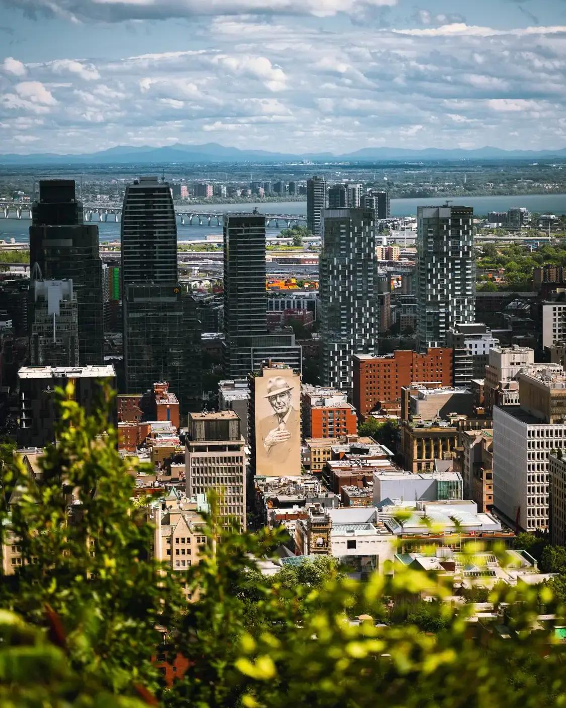 Montréal vue du ciel