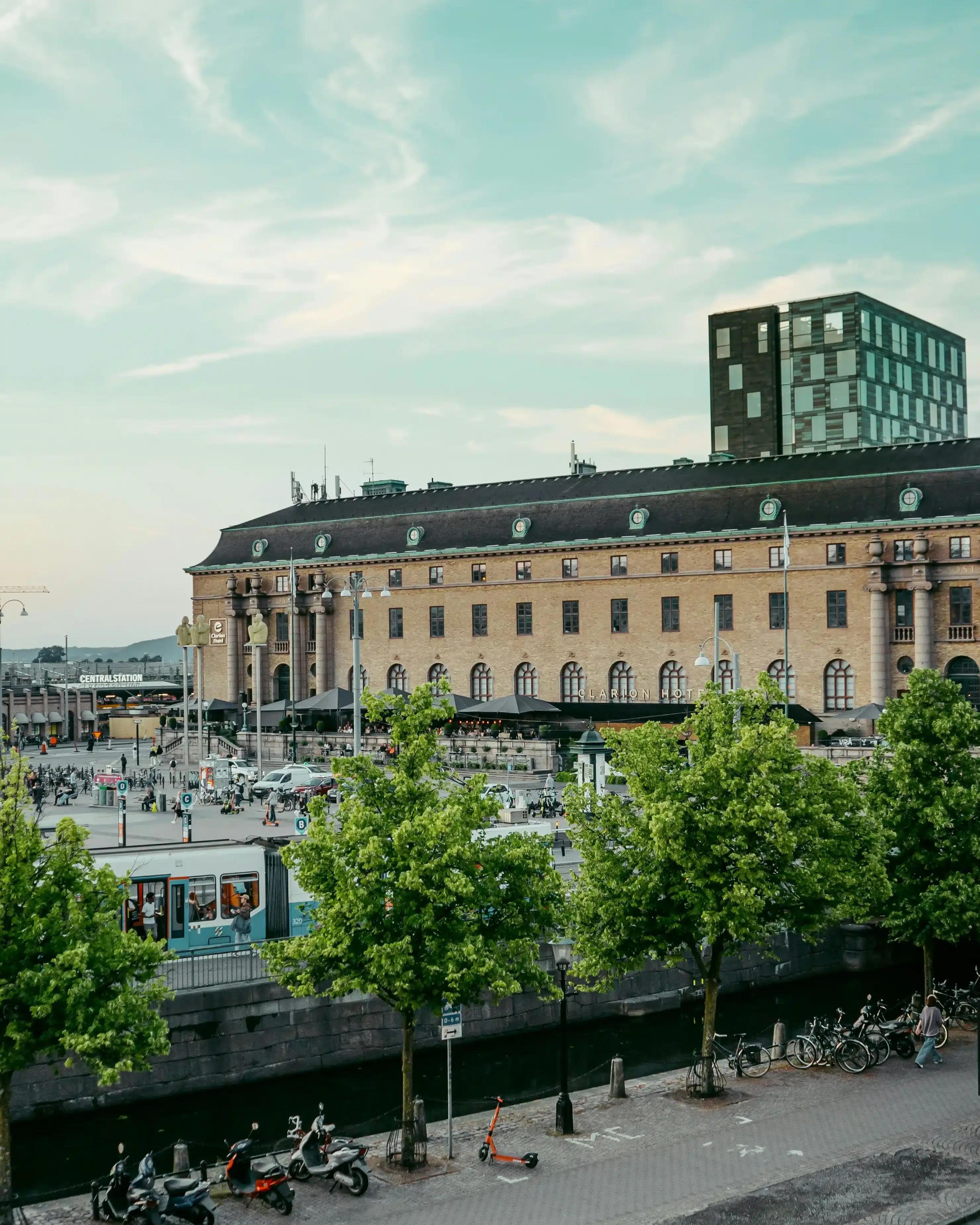 Belebte Straßen in Göteborg