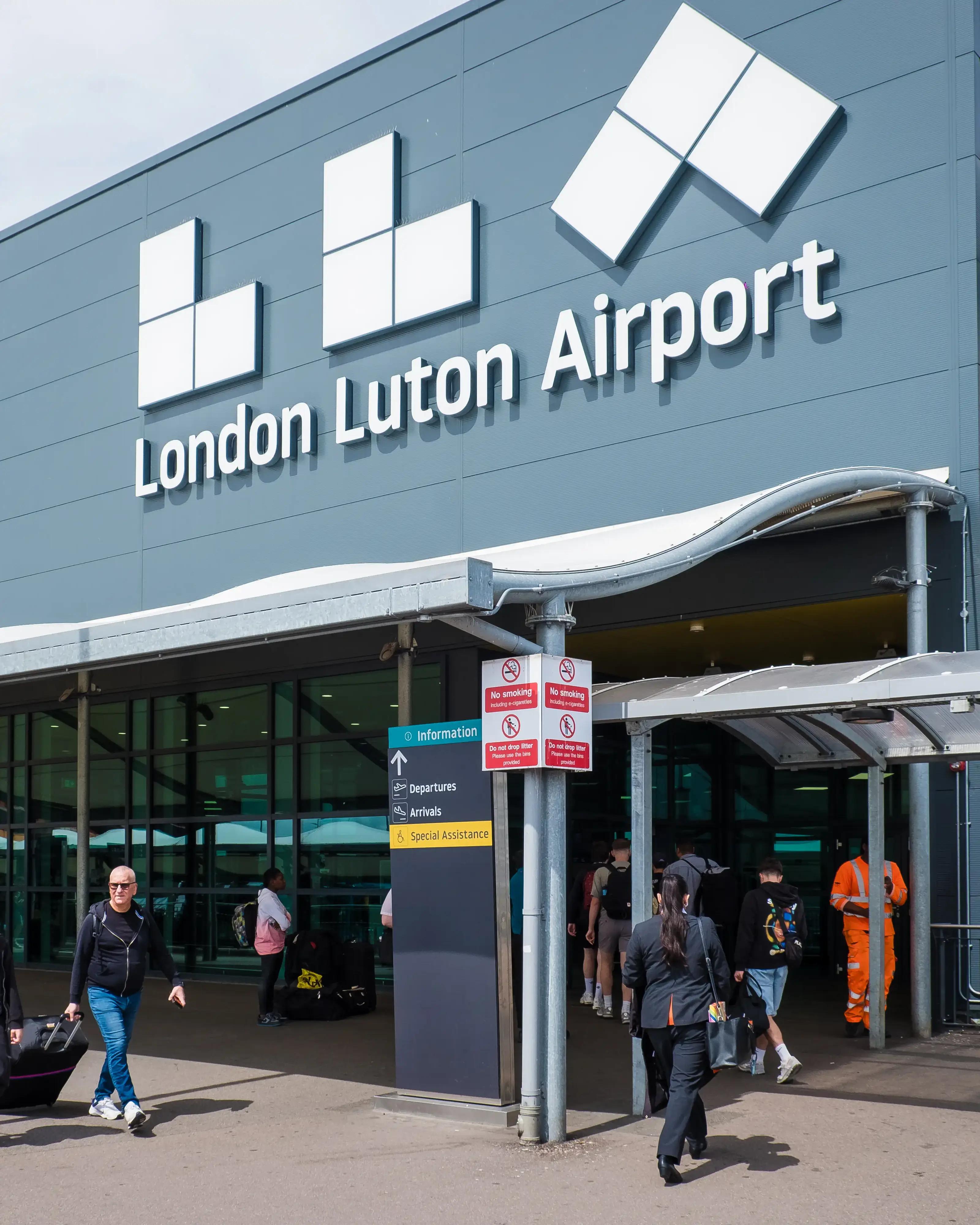 Une image de l'aéroport de Londres Luton
