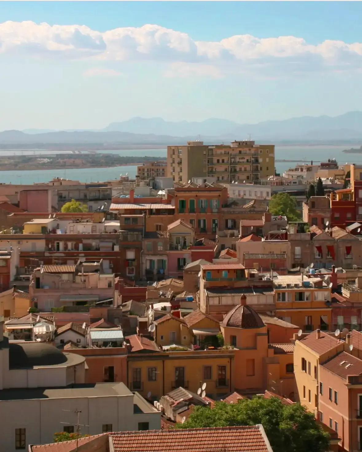 Cagliari city view