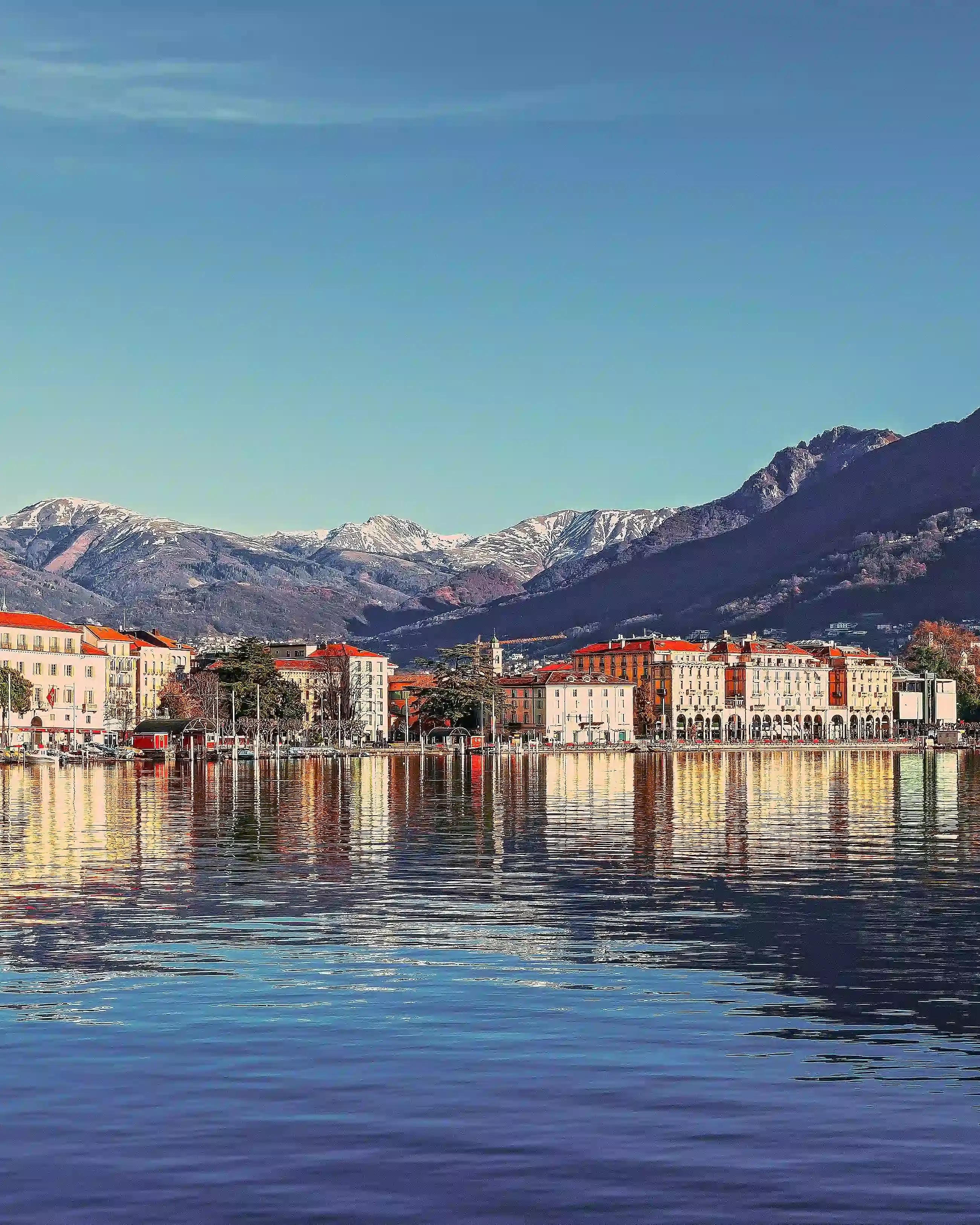 Vue du lac de Lugano