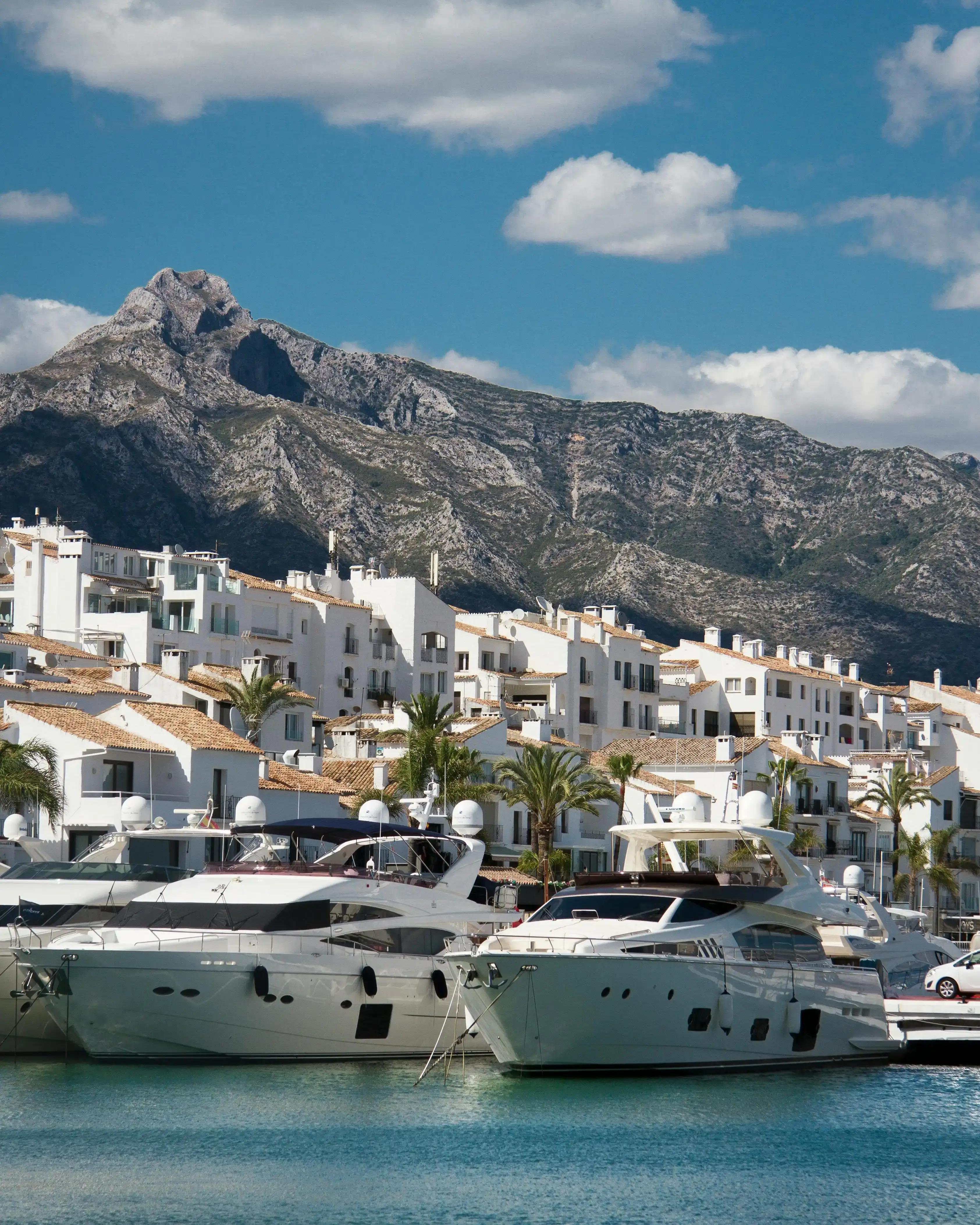 Vue de la plage de Marbella, Espagne