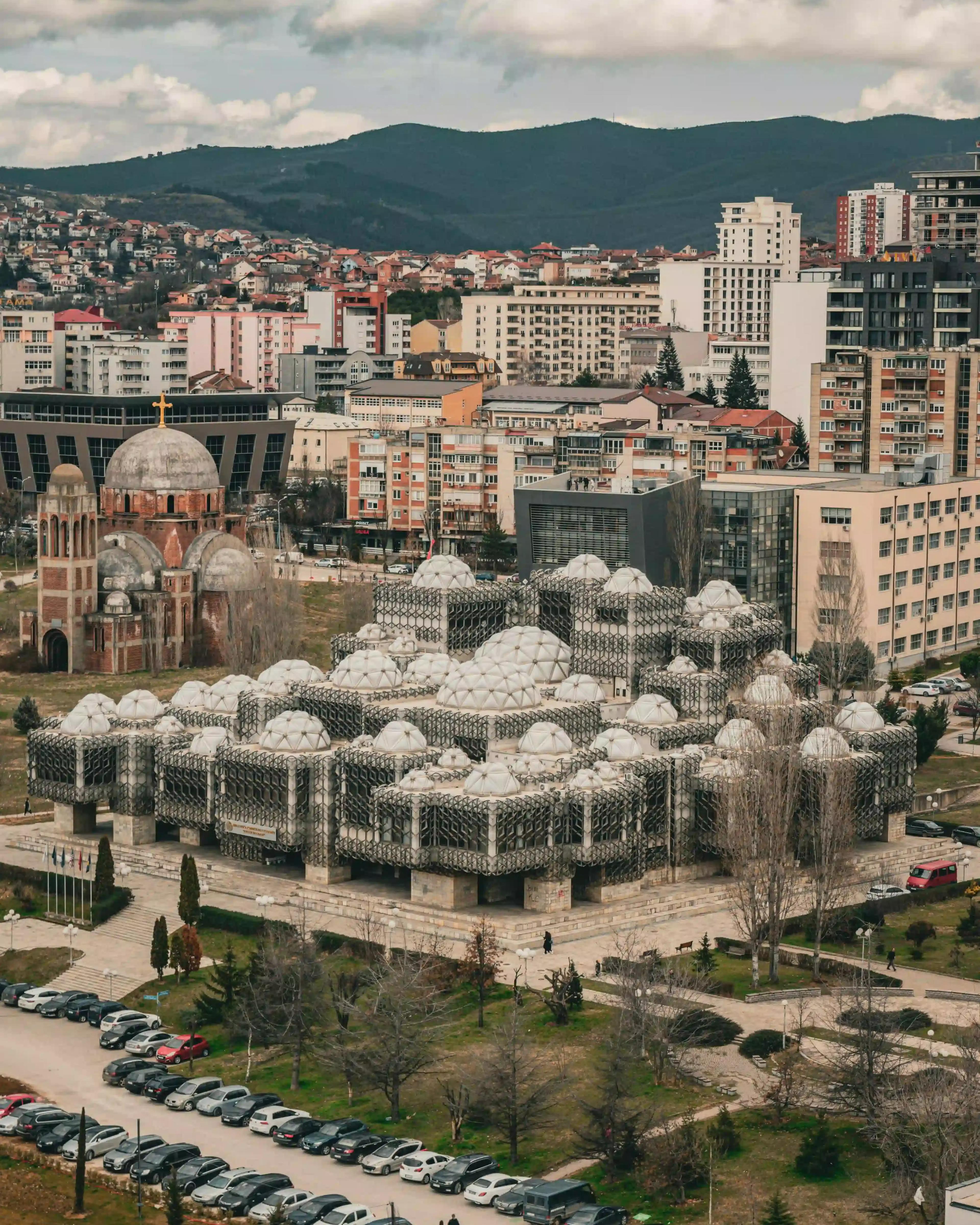 Le centre ville de Pristina