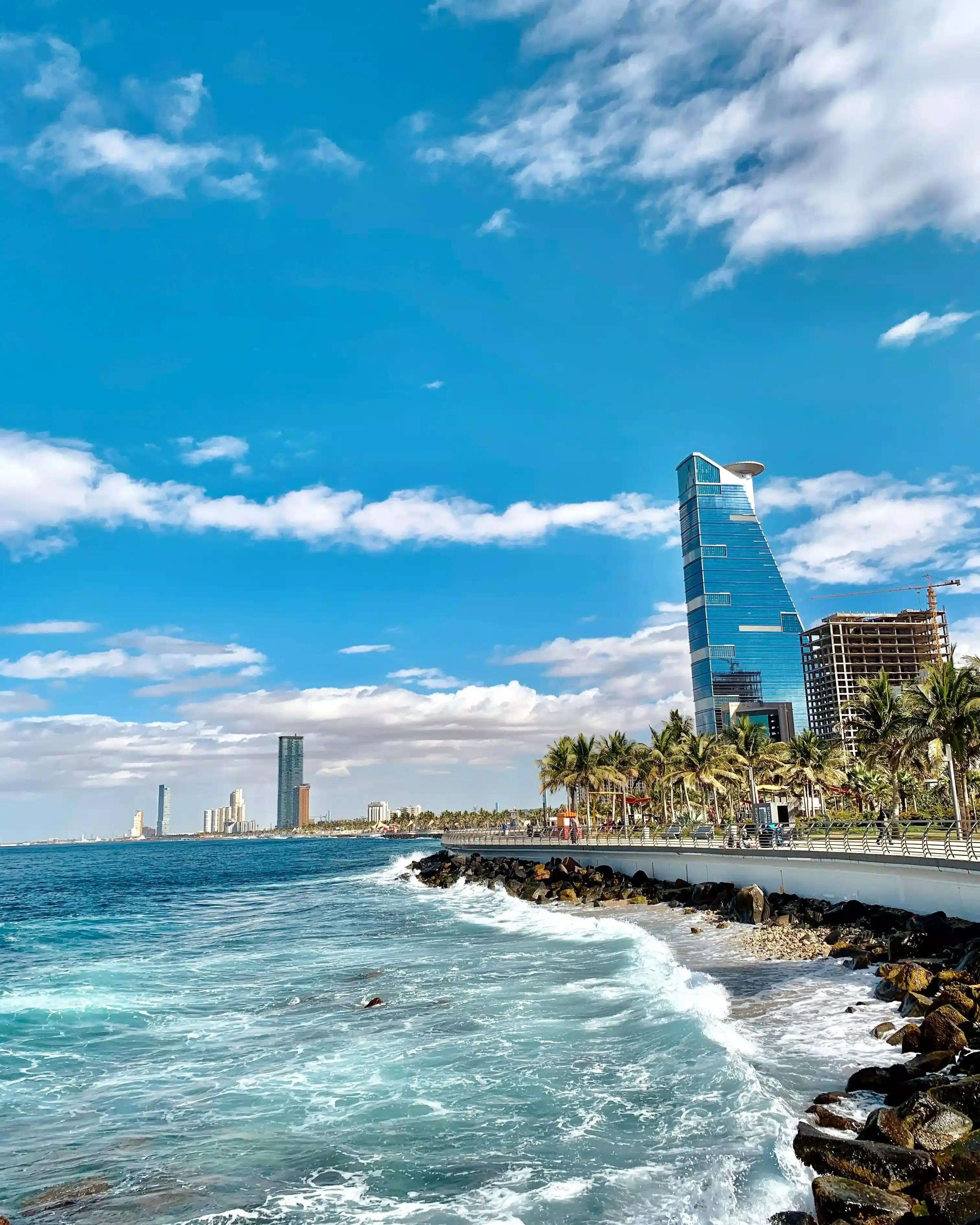 La splendida vista aerea di Jeddah