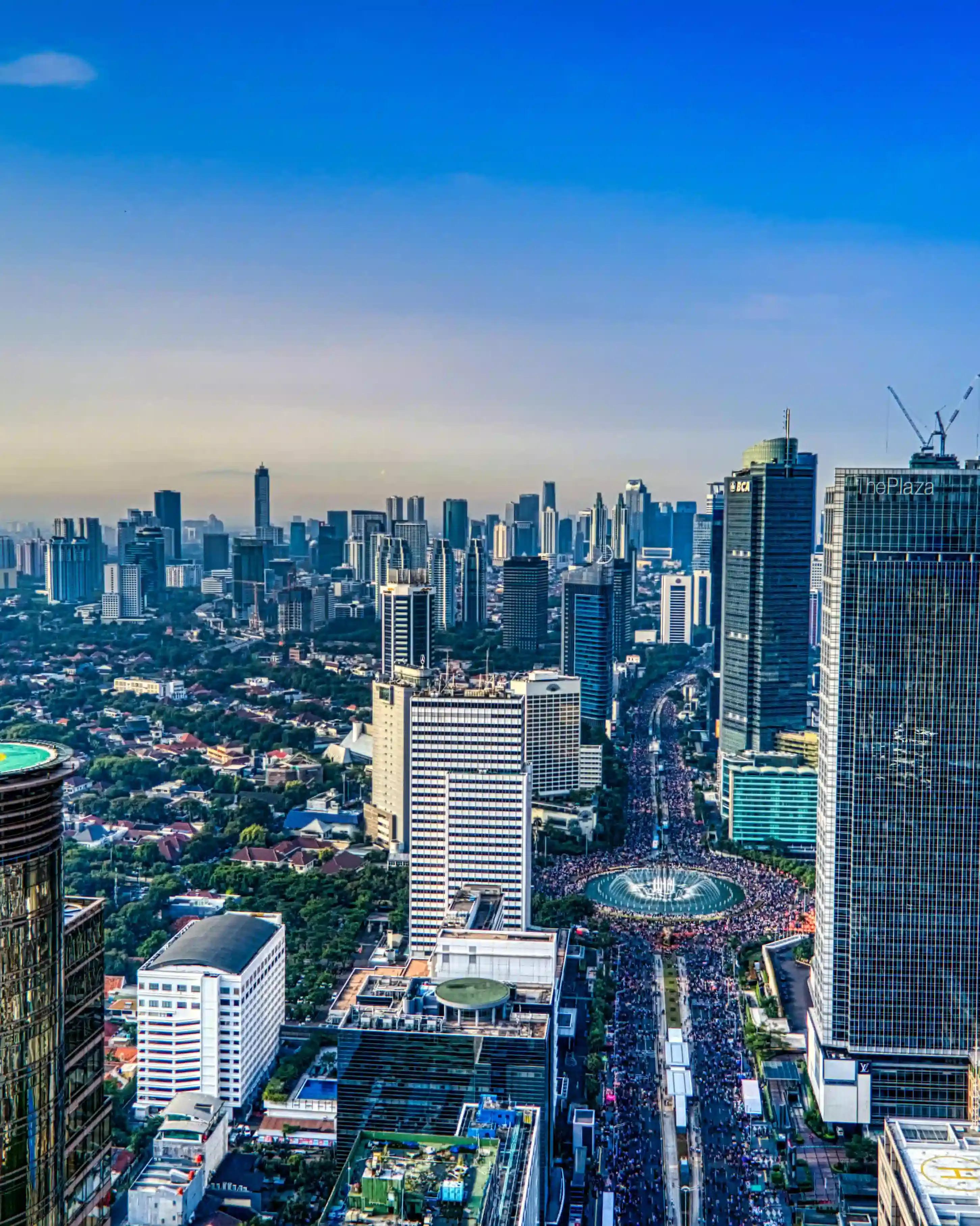 Jakarta Gebäude Ansicht von Himmel
