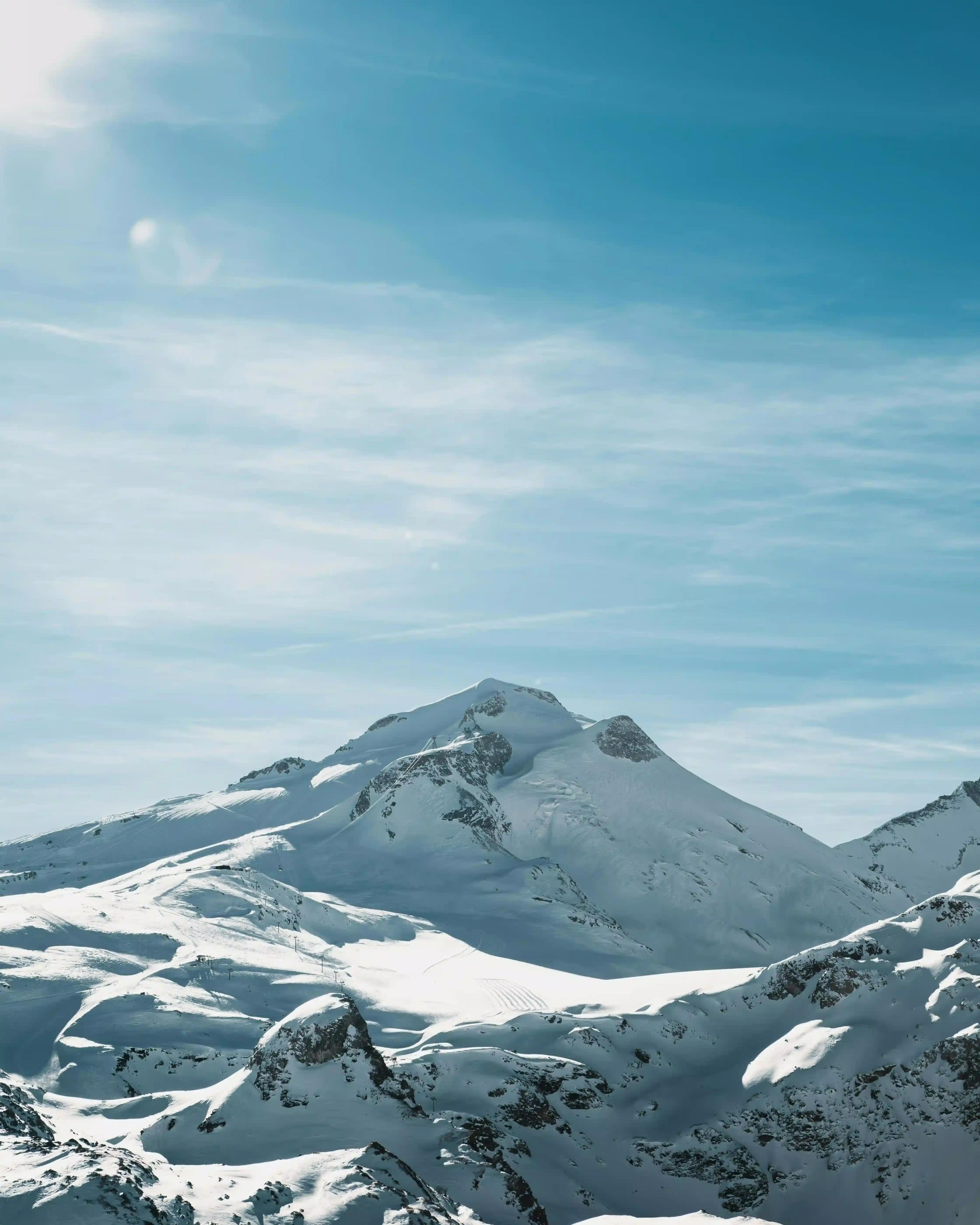 Val d'Isère vom Himmel aus gesehen