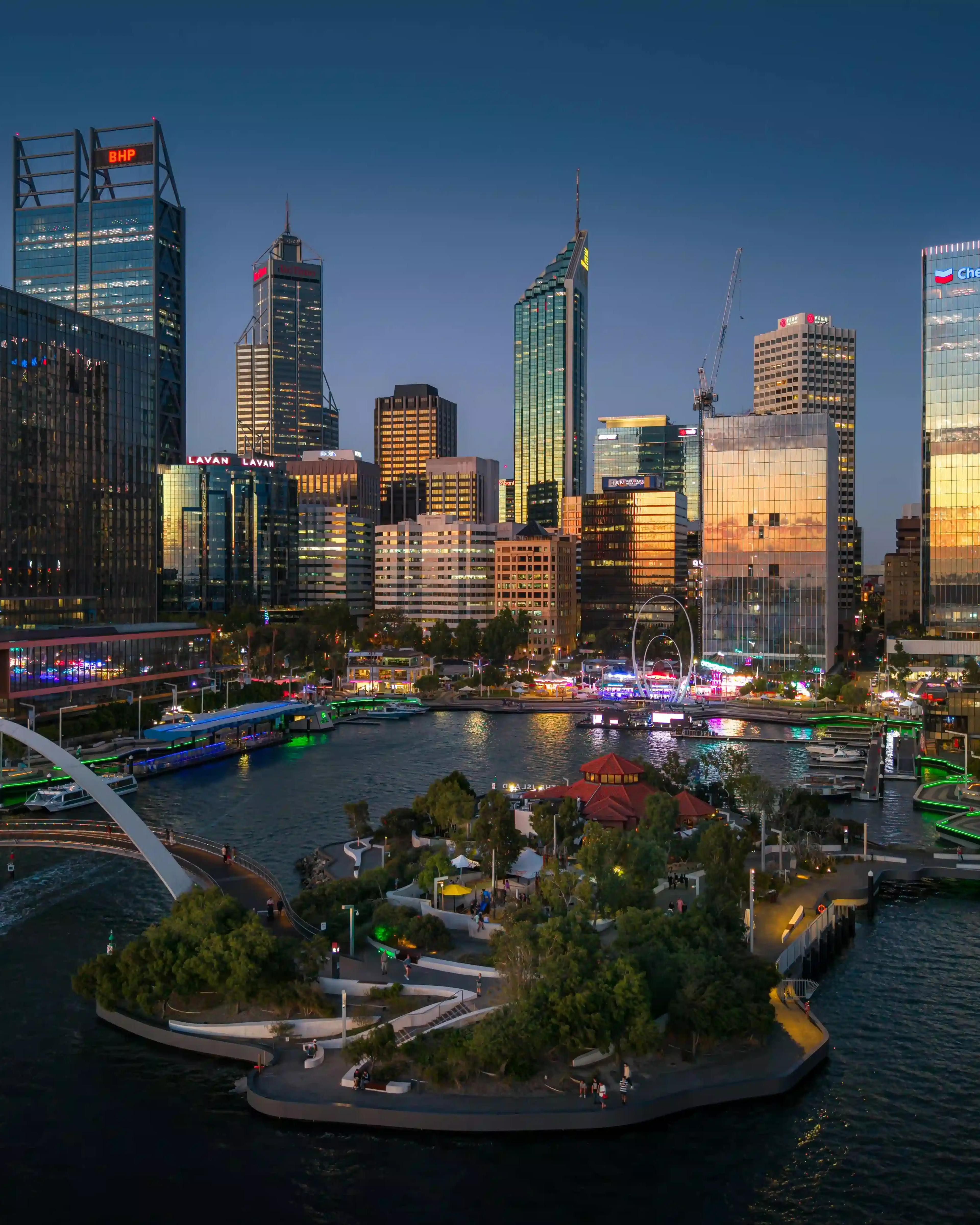 Perth vue du ciel