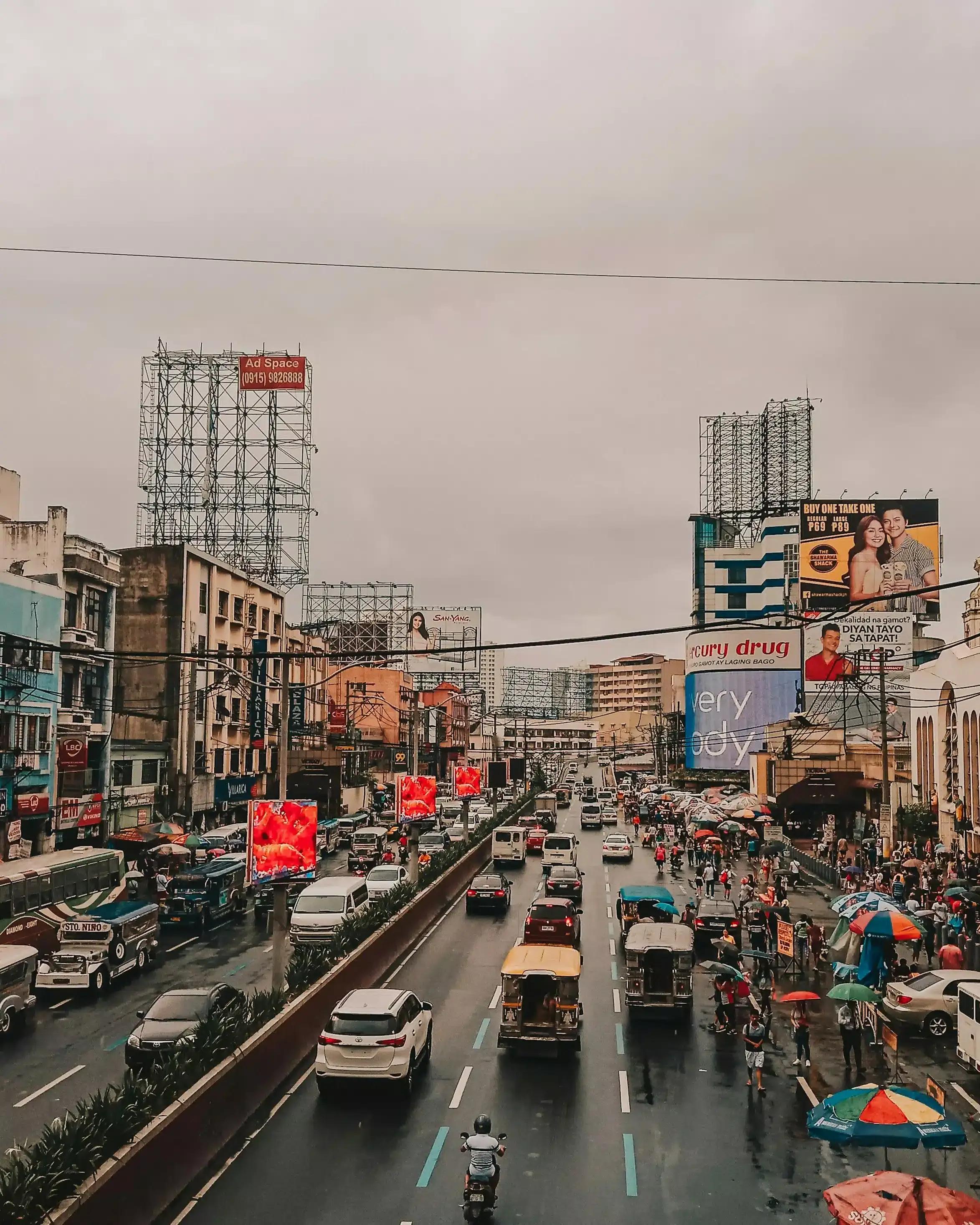 Vista dell'edificio di Manila