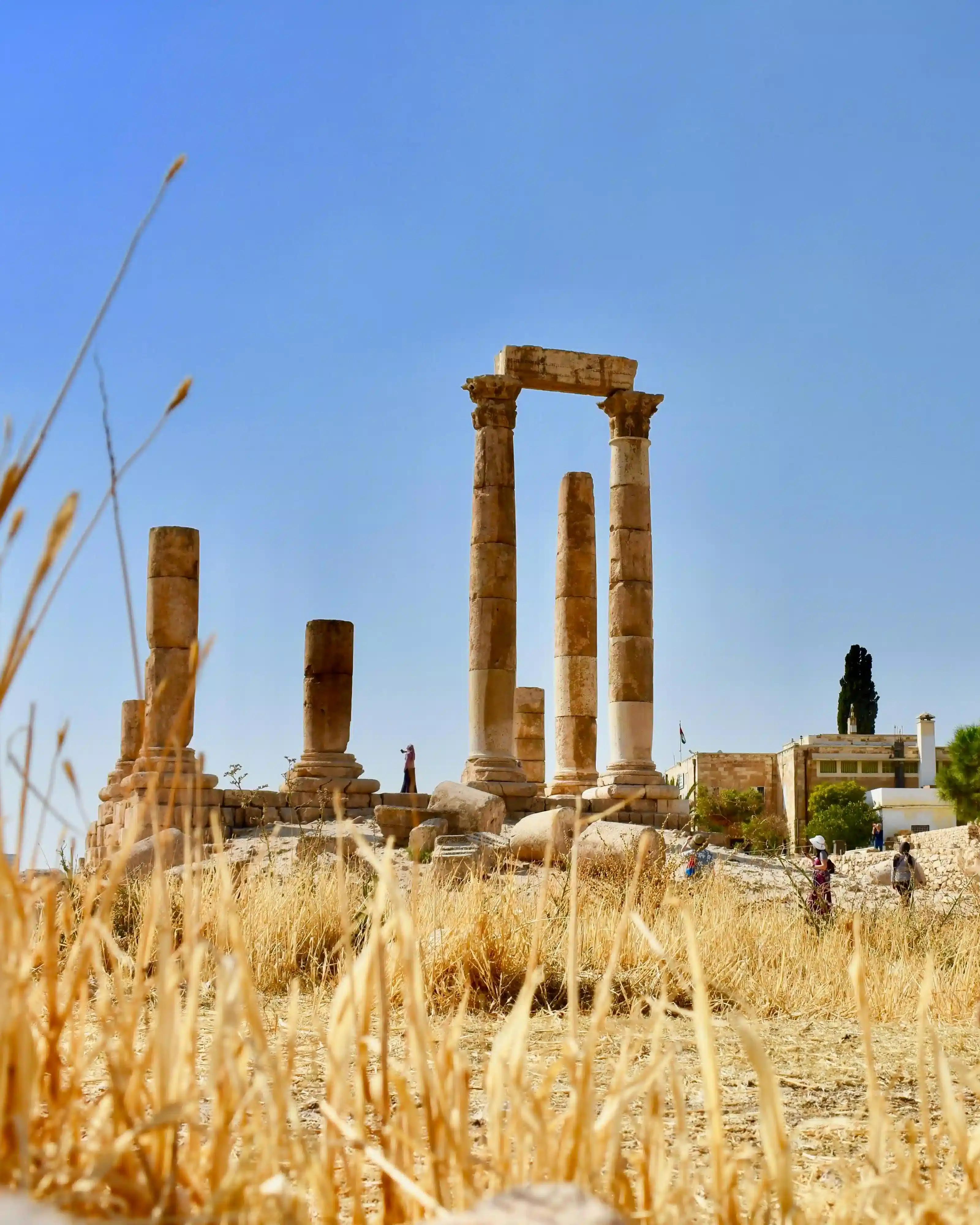 Temple of Hercules is a historic site in the Amman Citadel in Amman