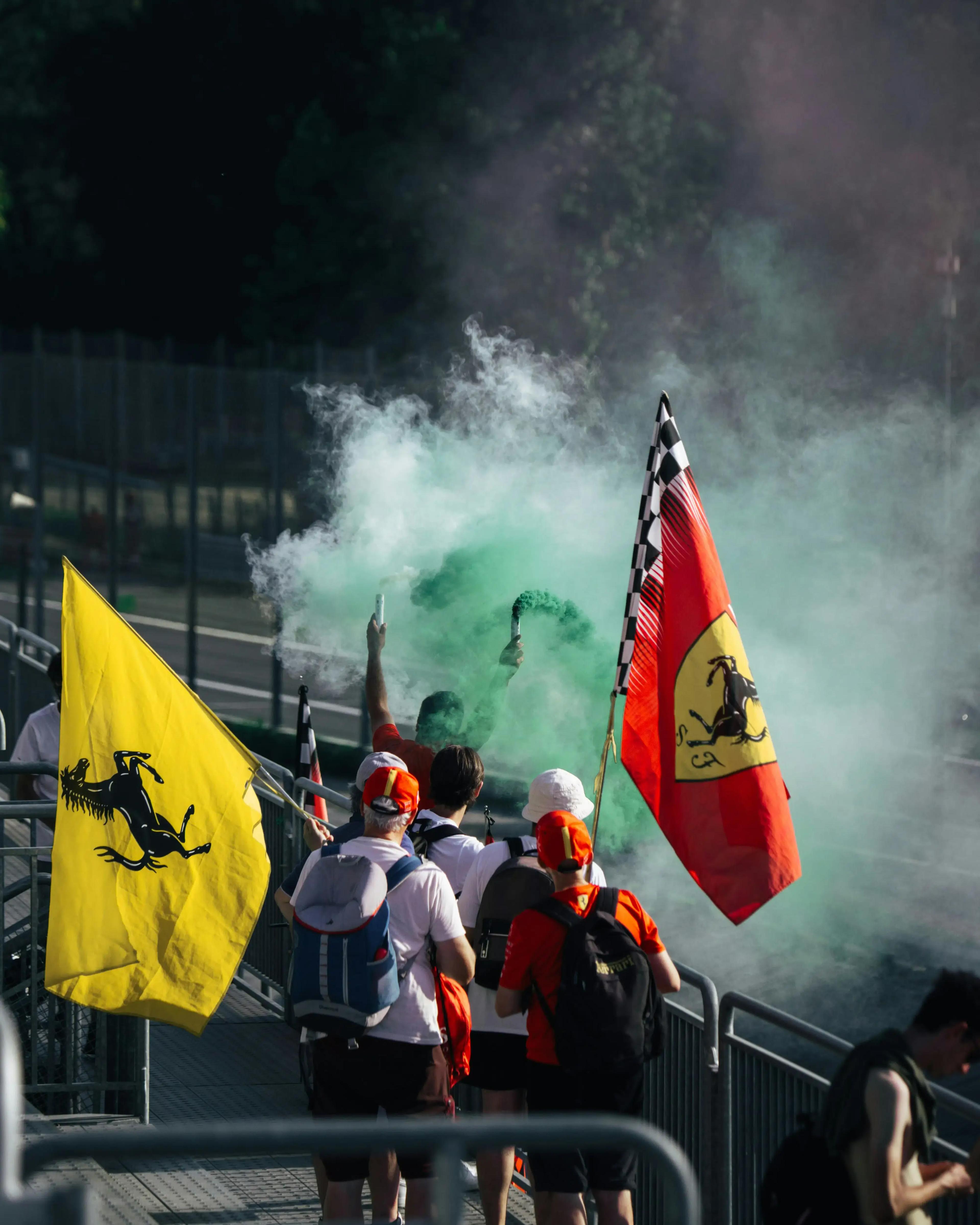 Ambiance italienne sur le circuit de F1 de Monza