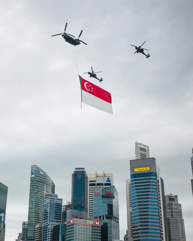 Air show in Singapore